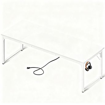 71" Computer Desk with USB Ports - Large Workspace for Home Office