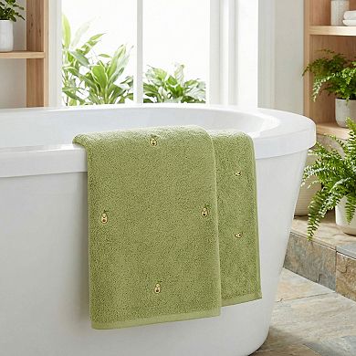 Cute Embroidery Cotton Bath Towels, 1 Pack Soft and Absorbent Oversized Towel for Home Hotel 55"x28"