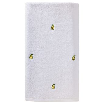 Cute Embroidery Cotton Bath Towels, 1 Pack Soft and Absorbent Oversized Towel for Home Hotel 55"x28"