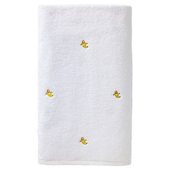Cute Embroidery Cotton Bath Towels, 1 Pack Soft and Absorbent Oversized Towel for Home Hotel 55"x28"