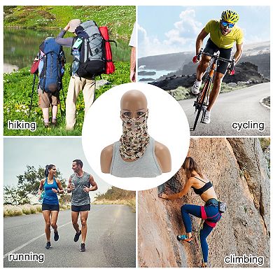Flower Pattern Earloop Neck Gaiter for Outdoor Sports Activities 1 Pc