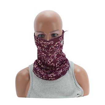 Flower Pattern Earloop Neck Gaiter for Outdoor Sports Activities 1 pc