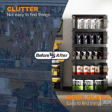 Multi-Purpose Collapsible Storage Cabinet for Small Spaces