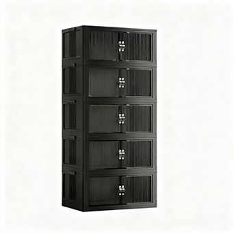 Multi-Purpose Collapsible Storage Cabinet for Small Spaces