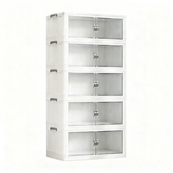 Multi-Purpose Collapsible Storage Cabinet for Small Spaces