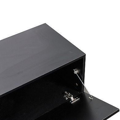 Trikiousd Wall Mounted Floating TV Stand with Storage Cabinets for Living Room & Bedroom