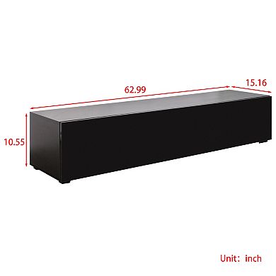 Trikiousd Wall Mounted Floating TV Stand with Storage Cabinets for Living Room & Bedroom