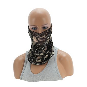 Flower Print Earloop Neck Gaiter for Outdoor Sports Activities 1 pc