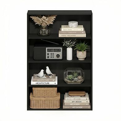 Four Tier Open Shelf Bookcase Storage Organizer