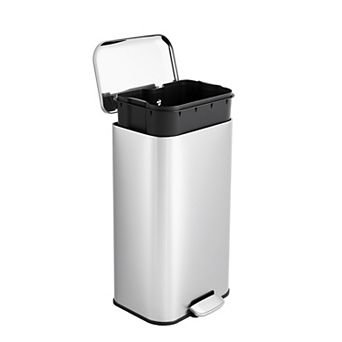 Garvee 13 gal Kitchen Trash Can, Step Garbage Can with Soft-Close Lid