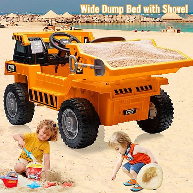 Ride on Dump Truck for Kids, 12V Ride on Car