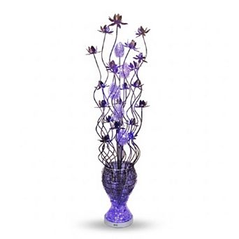 60"H Blue LED Blossom Decorative Floor Lamp for Home & Office