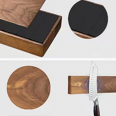 6 Piece High Carbon Stainless Steel Kitchen Knife Set with Magnetic Holder