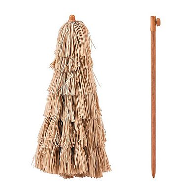 Thatched Tiki Patio Umbrella with Tilt Adjustable Height for Poolside Beach