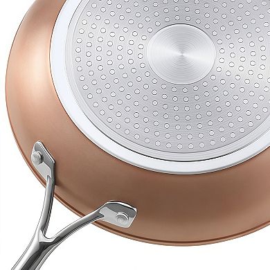 3 Piece Aluminum Nonstick Frying Pan Skillet Set Induction Compatible