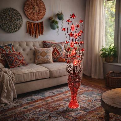 60"H Purple LED Blossom Decorative Floor Lamp for Home & Office