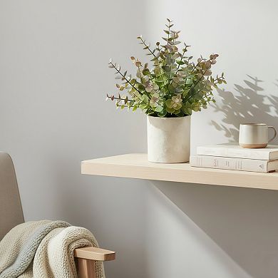 2 Pack Artificial Eucalyptus Potted Plants Indoor Decor