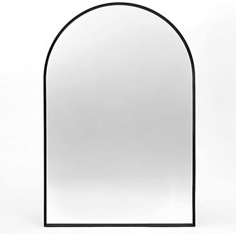 24 x 36 in Metal Framed Arched Bathrrom Mirror for Wall