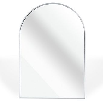 24 x 36 in Metal Framed Arched Bathrrom Mirror for Wall