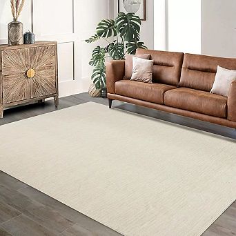 Washable Geometric Area Rug, Non-Slip Ultra Thin Soft Stain Resistant