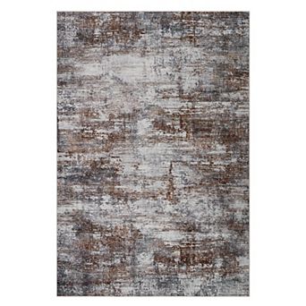 Washable Abstract Fluffy Rug - Soft Plush Accent Carpet for Home