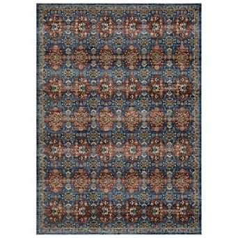 Vintage Pattern Pearl Yarn Rug - Soft Washable Carpet with Non-Slip Backing for Home