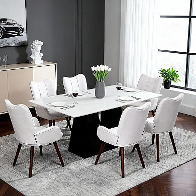 Mid Century Modern Upholstered Accent Chair for Living Room, Dining Room, or Kitchen