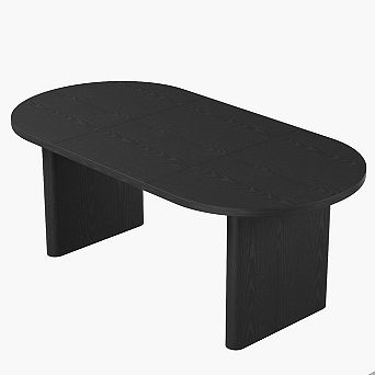 Oval Dining Table, Long Large Kitchen Table Farmhouse Table for Living Room