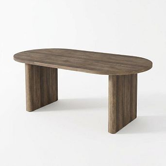 Oval Dining Table, Long Large Kitchen Table Farmhouse Table for Living Room