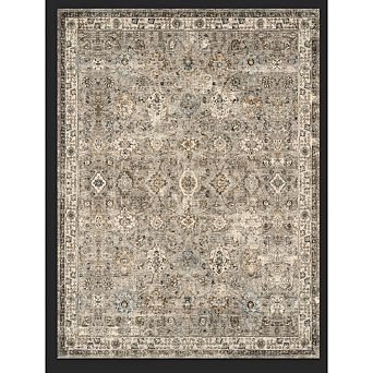 Washable Vintage Floral Large Area Rug Boho Non-Slip Foldable Carpet Accent Super Soft Thin Printed