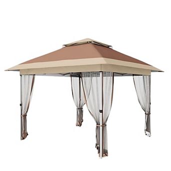 Pop Up Gazebo, Outdoor Canopy Tent With Mosquito Netting, Pop Up Canopy Tent