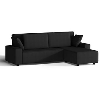 96" L-Shaped Boneless Couch, with Side Chaise for Living Room, No Assembly, Modern