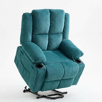 Oversized Power Lift Recliner Chair for Elderly Electric Reclining, Heat & Massage, Stand Assist