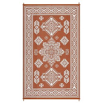 Outdoor Rug Plastic Straw Rugs Waterproof Reversible Mat, UV-Resistant Camping Carpet