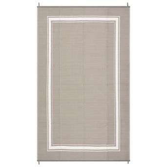 Waterproof Reversible Outdoor Rug Modern Edged Plastic Straw Carpet, Lightweight Durable Area Mat