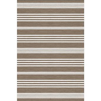 Washable Area Rugs for Living Room Non Slip Non Shedding Easy Jute Striped Rug Stain Resistant