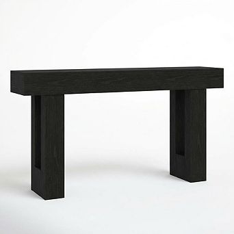 Minimalist Console Table with Solid Wood Legs, Sofa Table Behind Couch for Living Room