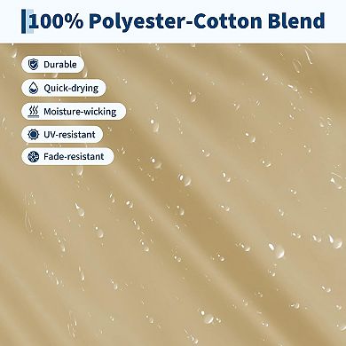 Double Quilted Fabric Hammock with Hardwood Spreader Bars and Pillow, Large Hammock for Outdoor