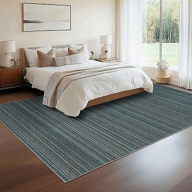 Washable Black Diamond Area Rug for Living Room, Non Slip Bedroom Carpet
