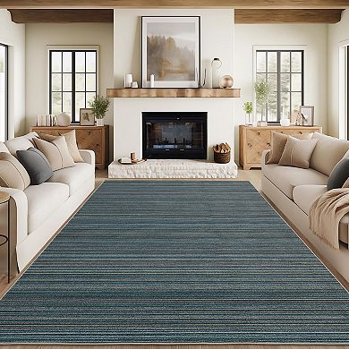 Washable Black Diamond Area Rug for Living Room, Non Slip Bedroom Carpet
