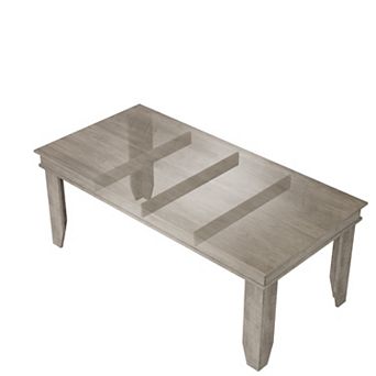 Spacious 71" Wood Farmhouse Dining Table for 6-8, Ideal for Dining Room, Kitchen, Office