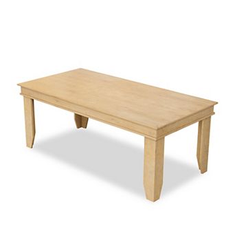 Spacious 71" Wood Farmhouse Dining Table for 6-8, Ideal for Dining Room, Kitchen, Office