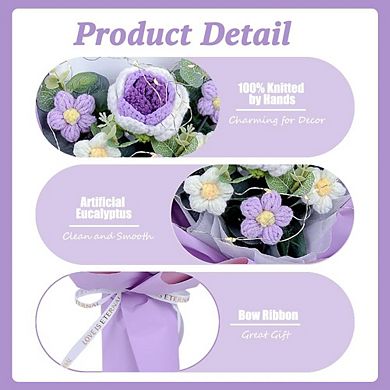 Crochet Rose Bouquet Handmade Gift for Wedding Graduation