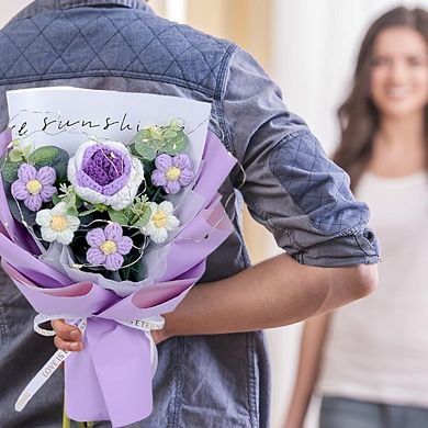 Crochet Rose Bouquet Handmade Gift for Wedding Graduation