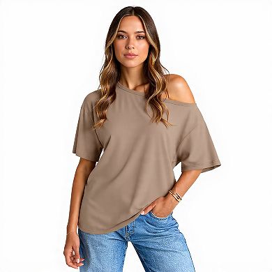 Women's Casual Off-The-Shoulder T-Shirt