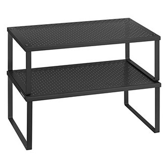 Metal Stackable Expandable Cabinet Countertop Spice Organizer Rack