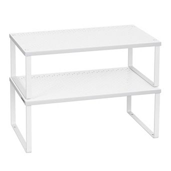 Metal Stackable Expandable Cabinet Countertop Spice Organizer Rack