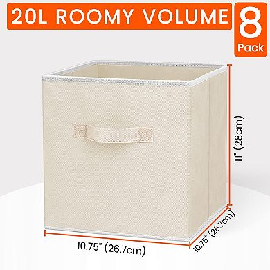 Storage Cubes Fabric Bins Closet Organizer Collapsible Baskets