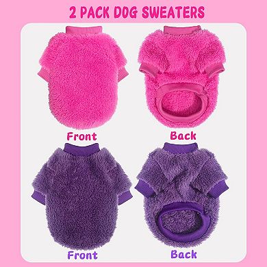 2 Pack Tiny Dog Sweaters