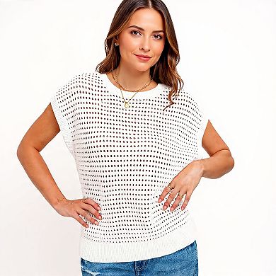 Crochet Cap Sleeve Pullover for Summer